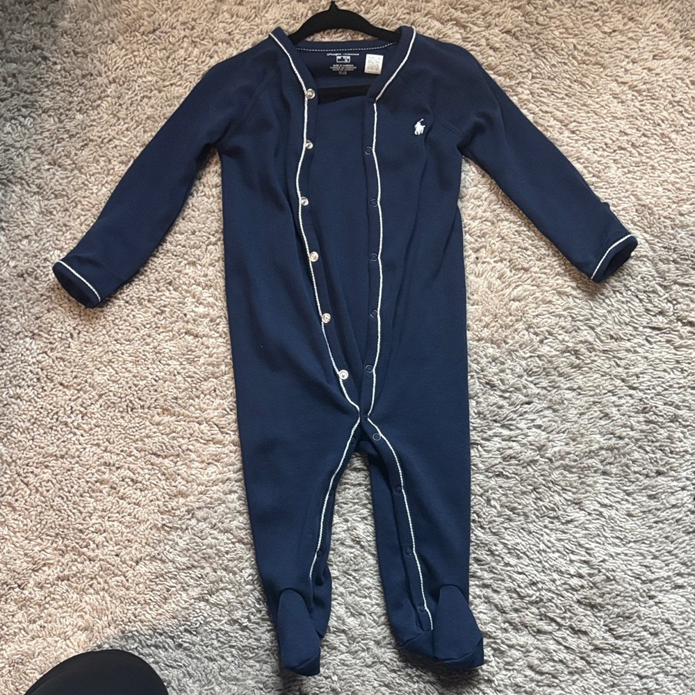 Ralph Lauren Dark Blue Kids Footie